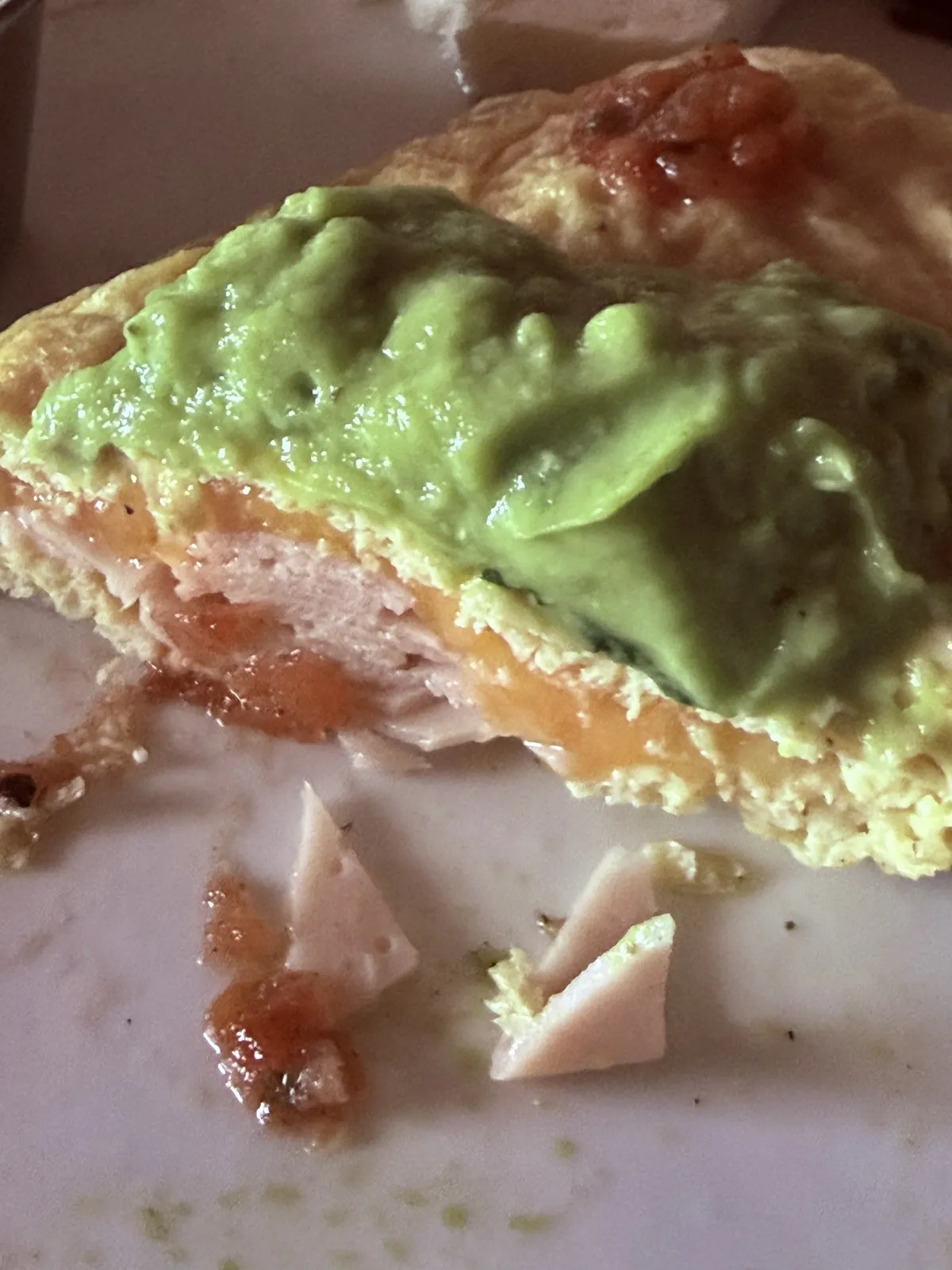 The room-service omelet, cold through.