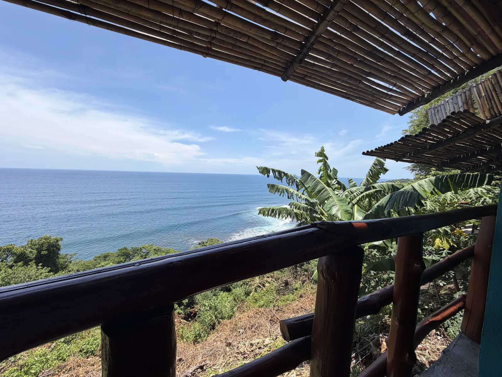 The terrace at lunch. That's the break the juniors are surfing this fortnight.